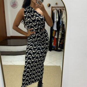 Vestido F. Peixe Copa Preto