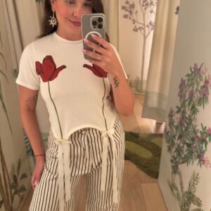 Blusa Laço Selva de Flor
