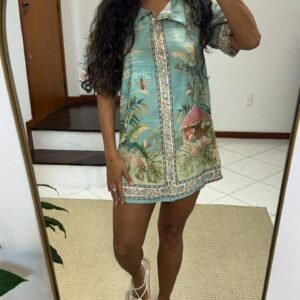 Camisa Paisagem Praia Verde