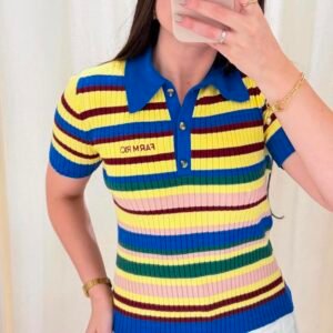 Blusa Polo Listra Bananeira